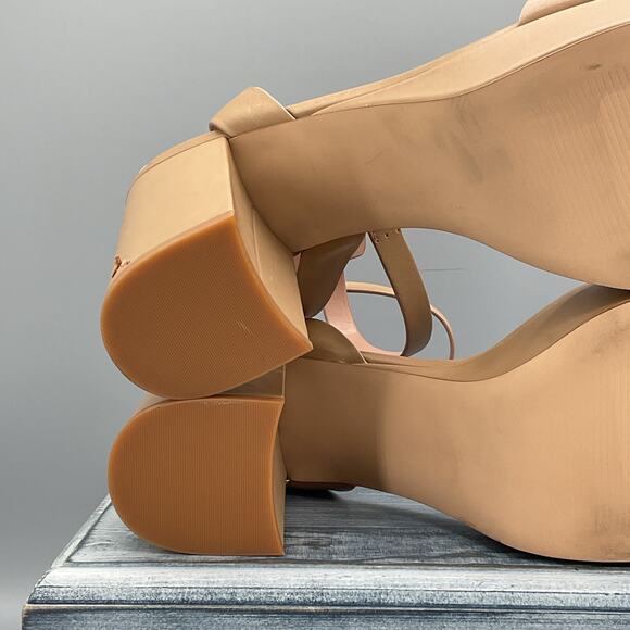 NEW Nordstrom Women’s Noanita-Lea Block Heel Sandals Tan Size 11M - Picture 11 of 12